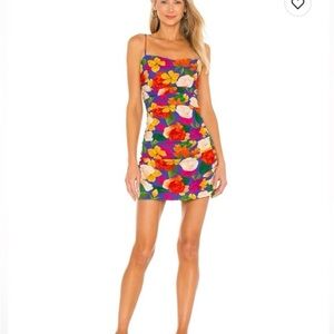 WeWoreWhat Ronnie Dress Abstract Floral Mini